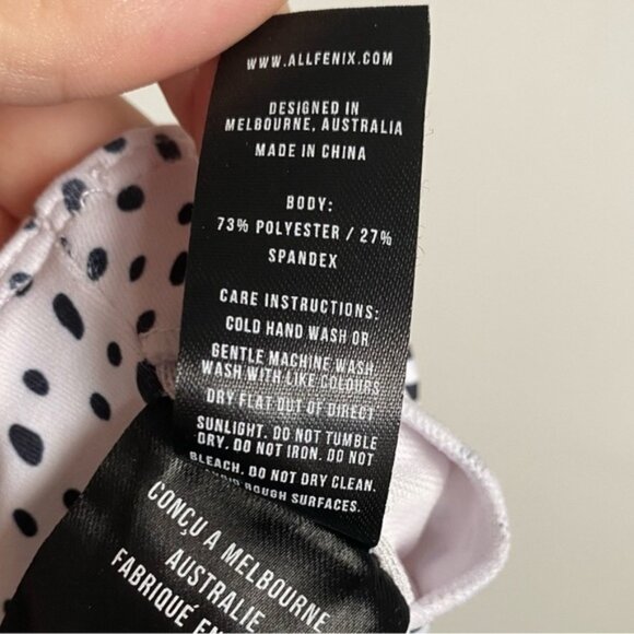 AnthropologieAllFenixMontanaSquareneckSportBraDalmatianPrintSmall - Picture 4 of 5